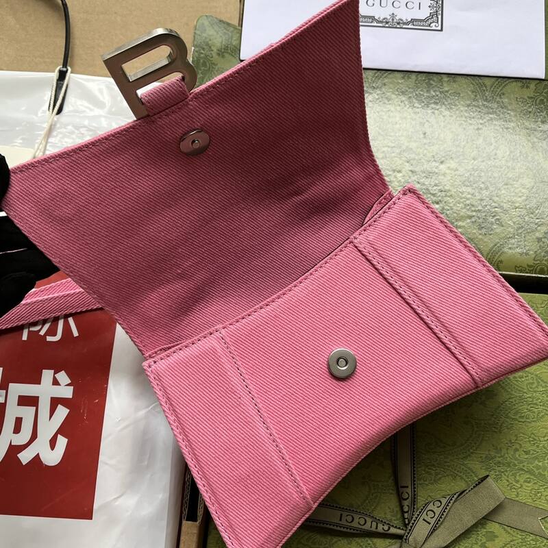 Balenciaga Hourglass Pink 23x14x10cm shoulder bag — 1:1 Replica