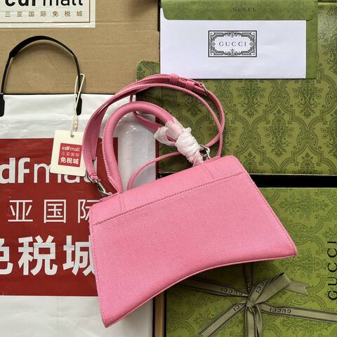 Balenciaga Hourglass Pink 23x14x10cm shoulder bag Premium Replica