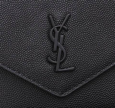Saint Laurent Monogram Black 12 5x10x2 5cm wallet Top Quality Replica