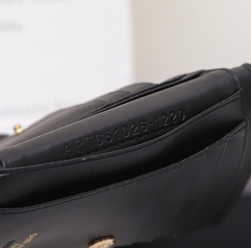 Saint Laurent Monogram Black croc-embossed 12 5x10x2 wallet — AAA Quality Replica