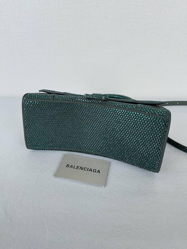 Balenciaga Hourglass Green 23x14x10cm shoulder bag — Top Quality Replica