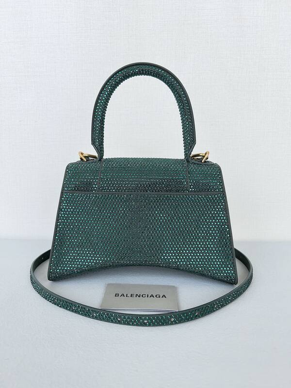 Balenciaga Hourglass Green 23x14x10cm shoulder bag — Top Quality Replica