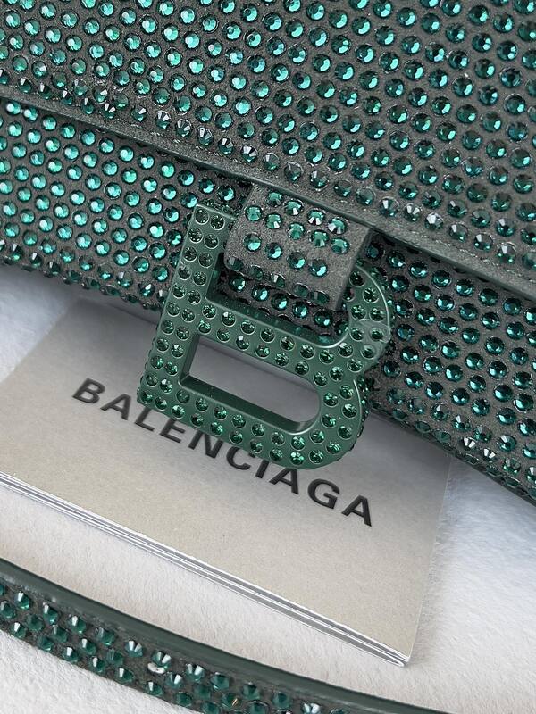 Balenciaga Hourglass Green 23x14x10cm shoulder bag — Top Quality Replica