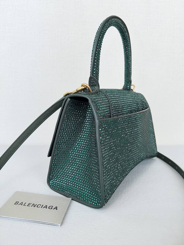 Balenciaga Hourglass Green 23x14x10cm shoulder bag — Top Quality Replica