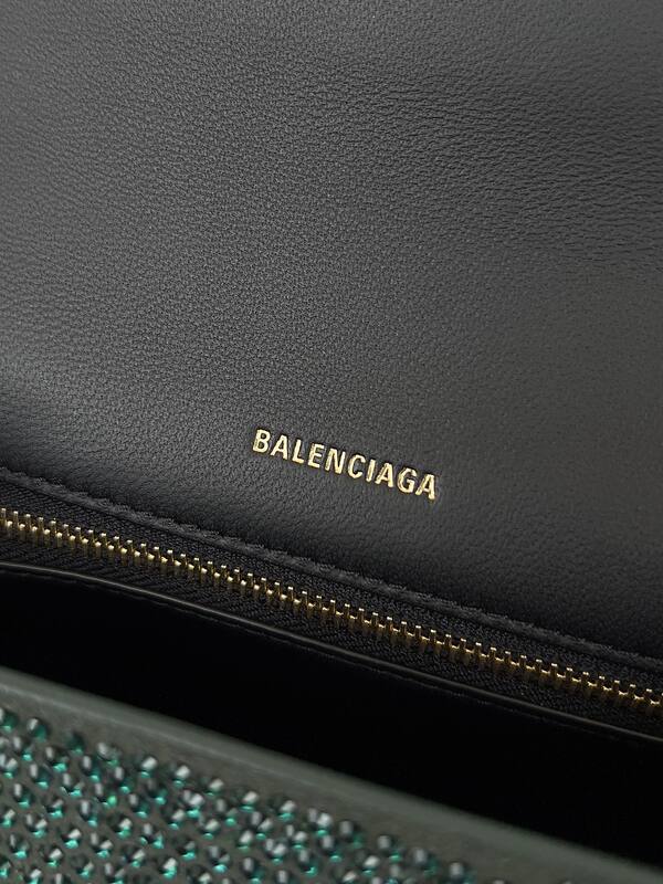 Balenciaga Hourglass Green 23x14x10cm shoulder bag — Top Quality Replica