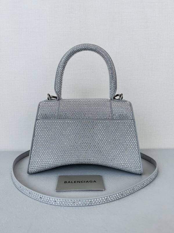 Balenciaga Hourglass Silver 23x14x10cm shoulder bag — AAA Quality Replica