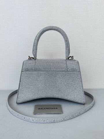 Balenciaga Hourglass Silver 23x14x10cm shoulder bag AAA Quality Replica