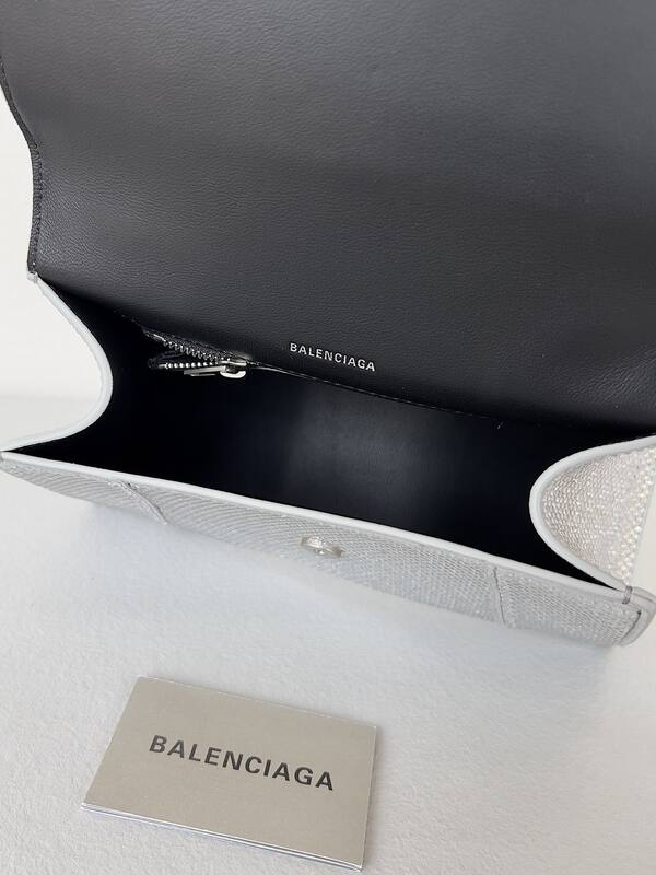 Balenciaga Hourglass Silver 23x14x10cm shoulder bag — AAA Quality Replica
