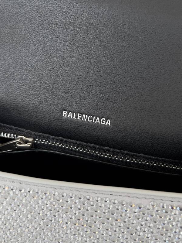 Balenciaga Hourglass Silver 23x14x10cm shoulder bag — AAA Quality Replica