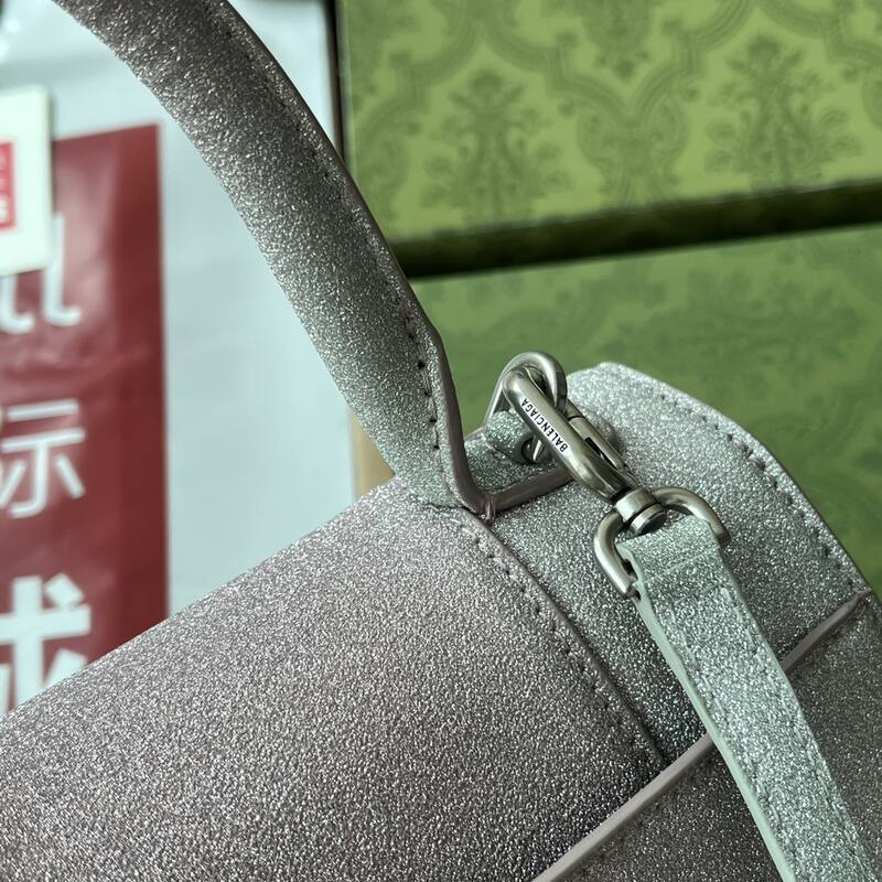 Balenciaga Hourglass Silver 23x14x10cm shoulder bag — AAA Quality Replica