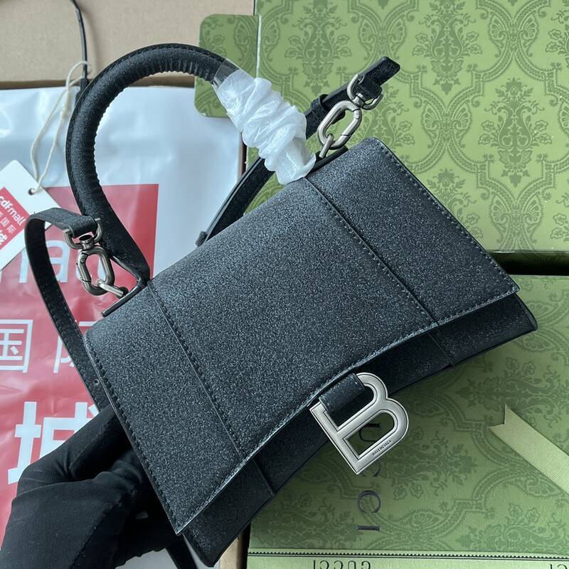 Balenciaga Hourglass Black 23x14x10cm shoulder bag — 1:1 Replica