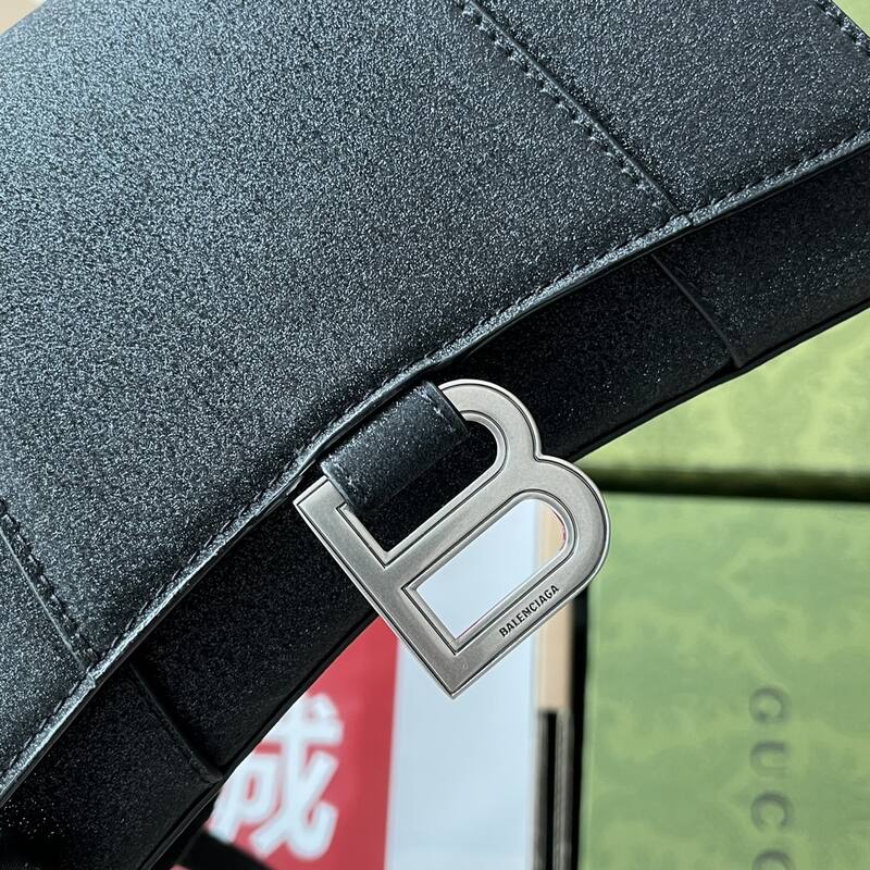 Balenciaga Hourglass Black 23x14x10cm shoulder bag — 1:1 Replica