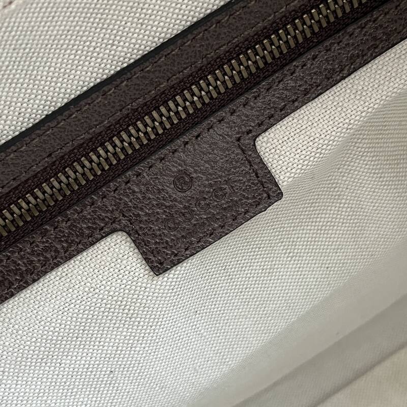 Gucci GG Supreme Ophidia GG Supreme canvas with brown leather and green-red-green web travel — AAA Quality Replica