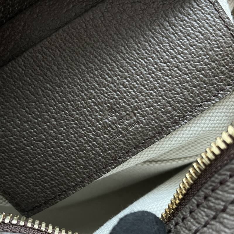 Gucci GG Supreme Ophidia GG Supreme with brown leather and green-red-green stripe crossbody — AAA Quality Replica