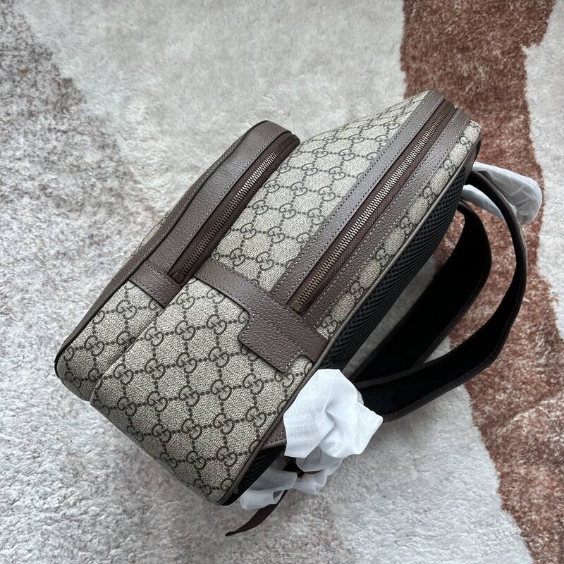 Gucci Ophidia Beige Ebony GG Supreme with green and red Web travel — AAA Quality Replica