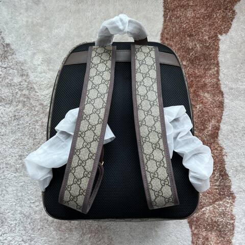 Gucci Ophidia Beige Ebony GG Supreme with green and red Web travel AAA Quality Replica