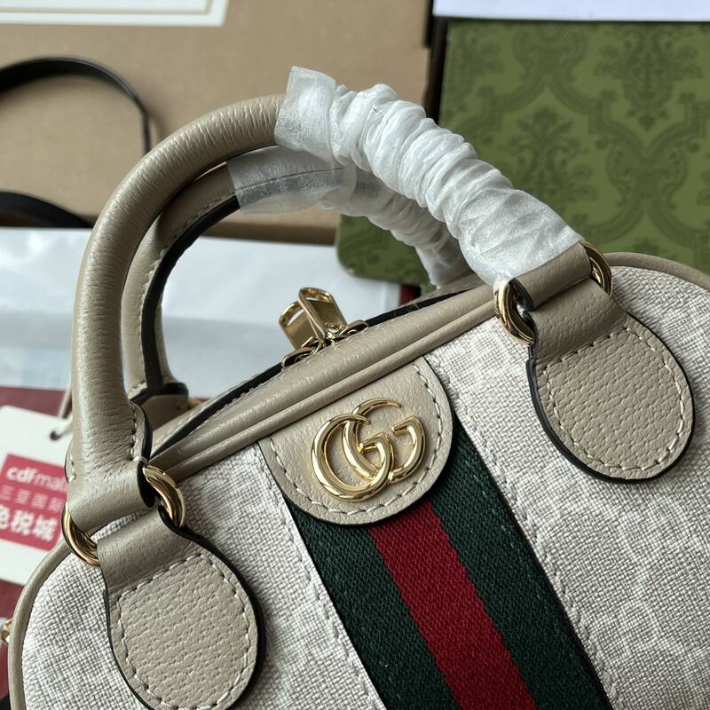 Gucci Beige White GG canvas crossbody — Top Quality Replica