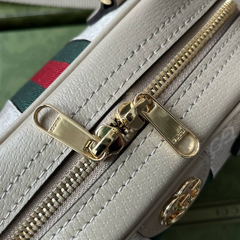 Gucci Beige White GG canvas crossbody — Top Quality Replica