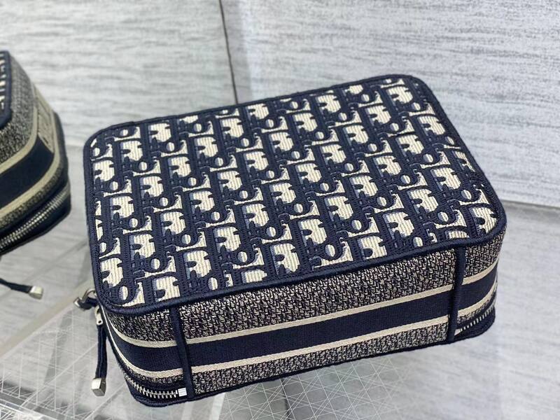 Dior Navy Blue Beige travel — AAA Quality Replica