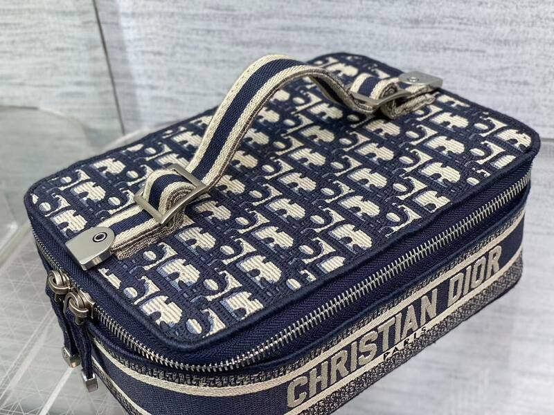 Dior Navy Blue Beige travel — AAA Quality Replica