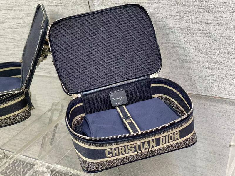 Dior Navy Blue Beige travel — AAA Quality Replica