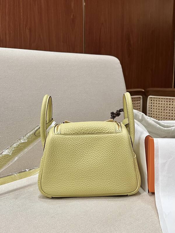 Hermes Lindy Pale Yellow mini crossbody — AAA Quality Replica