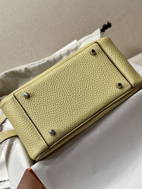 Hermes Lindy Pale yellow mini shoulder — Top Quality Replica
