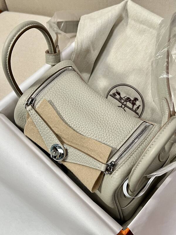 Hermes Lindy Cream mini shoulder — Premium Replica