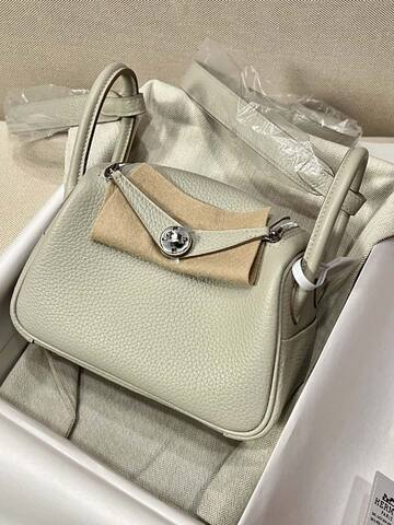 Hermes Lindy Cream mini shoulder Premium Replica