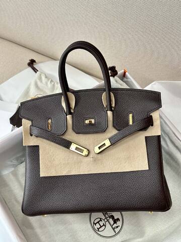 Hermes Birkin 25 Chocolate Togo 25cm everyday 1 1 Replica