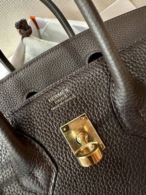 Hermes Birkin 25 Chocolate Togo everyday — 1:1 Replica