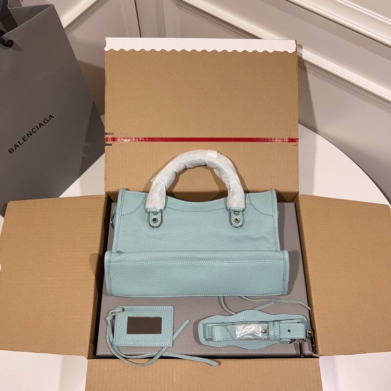 Balenciaga City Blue 38x28x15cm shoulder bag — 1:1 Replica