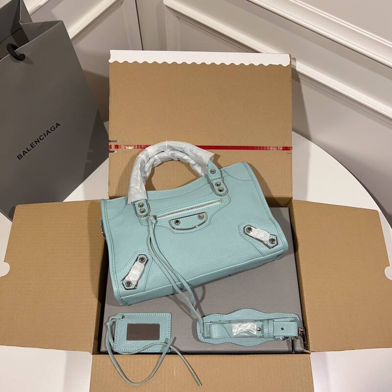 Balenciaga City Blue 38x28x15cm shoulder bag — 1:1 Replica