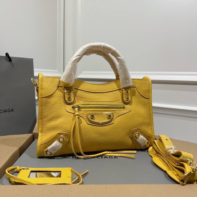 Balenciaga City Gold 38x28x15cm shoulder bag — Premium Replica