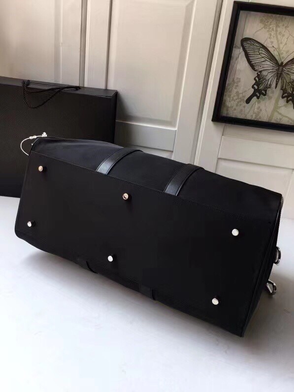 Prada Nylon black with Saffiano leather trim 48x26x16cm travel — Top Quality Replica