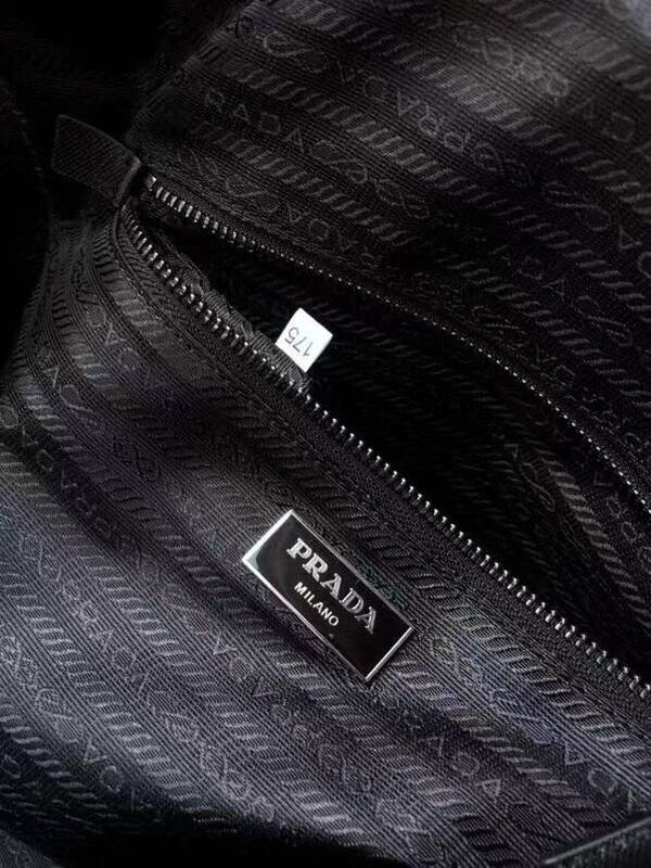 Prada Nylon black with Saffiano leather trim 48x26x16cm travel — Top Quality Replica