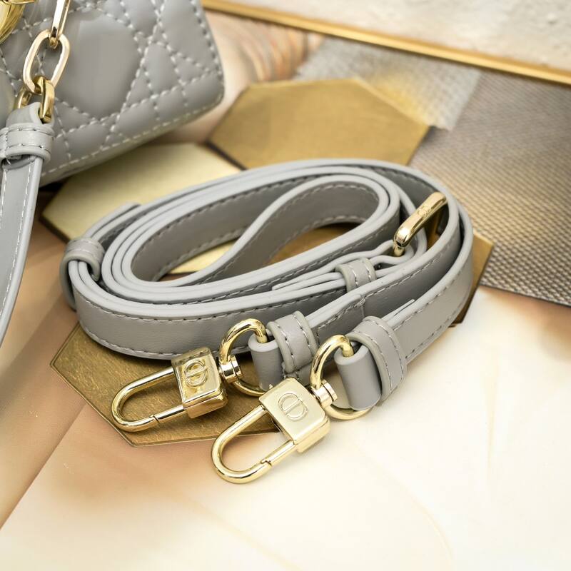 Dior Lady D-Joy Gray 26 6 shoulder — 1:1 Replica