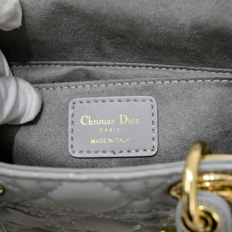 Dior Lady D-Joy Gray 26 6 shoulder — 1:1 Replica