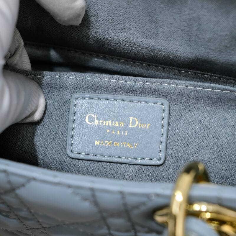 Dior Lady D-Joy Light Blue 26 5 shoulder — Premium Replica