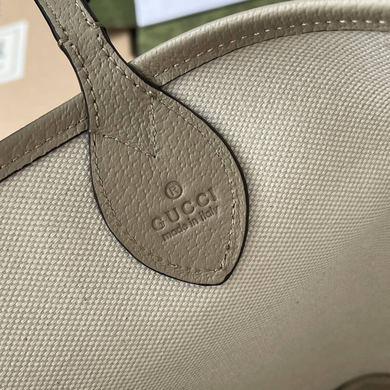 Gucci Beige GG Supreme with green red web stripe tote — AAA Quality Replica