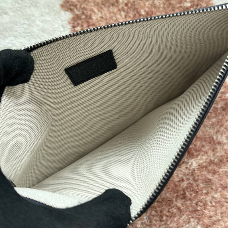 Gucci GG Supreme beige black with red-green web stripe large tote — Top Quality Replica