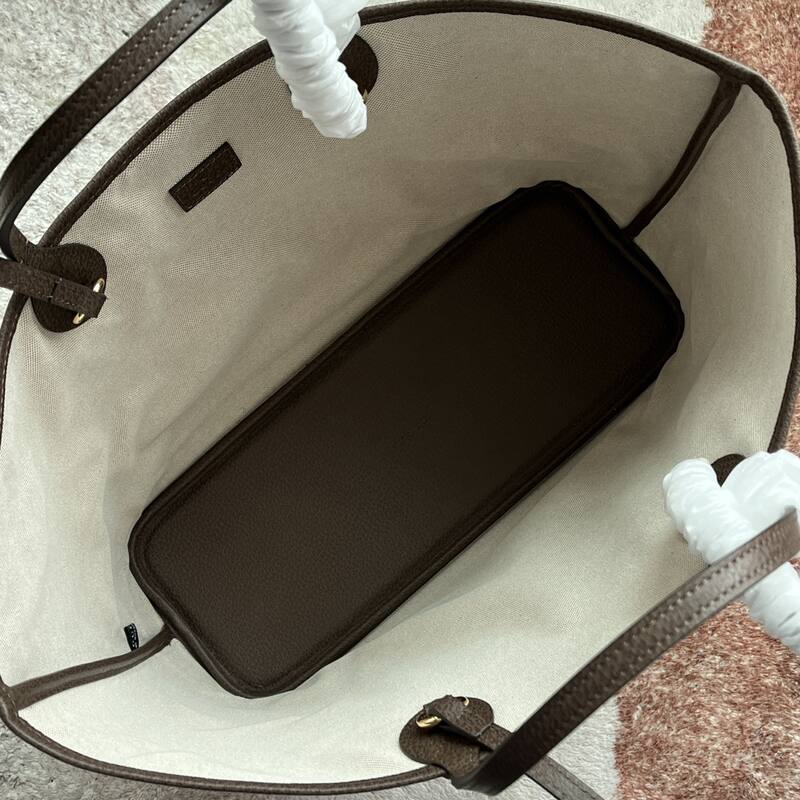 Gucci GG Supreme Beige Brown tote — Premium Replica