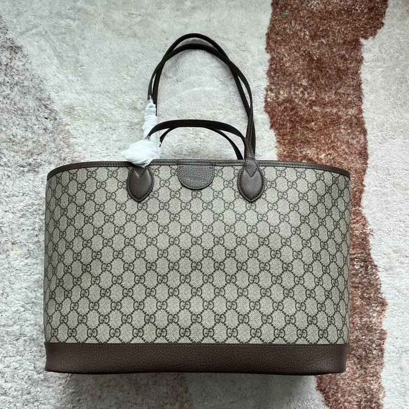 Gucci GG Supreme Beige Brown tote — Premium Replica