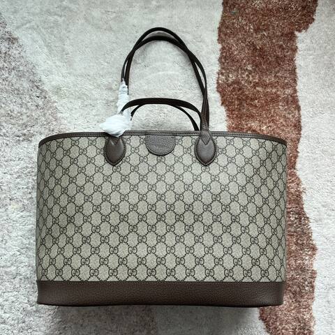 Gucci GG Supreme Beige Brown tote Premium Replica