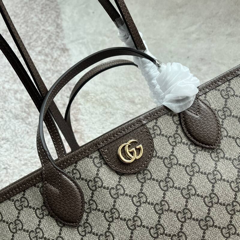 Gucci GG Supreme Beige Brown tote — Premium Replica