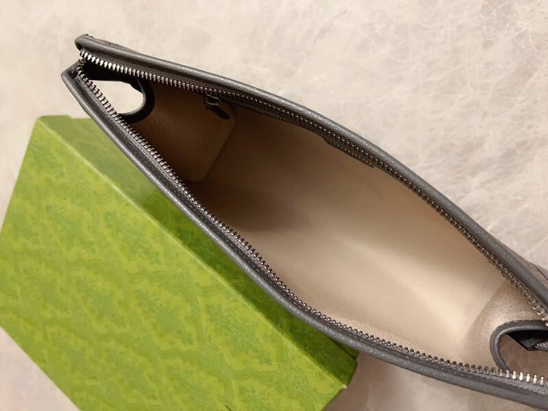 Gucci Ophidia GG Supreme Grey clutch — Top Quality Replica