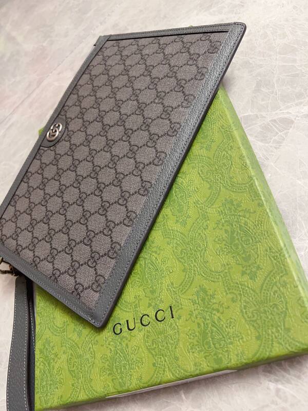 Gucci Ophidia GG Supreme Gray Black crossbody — 1:1 Replica
