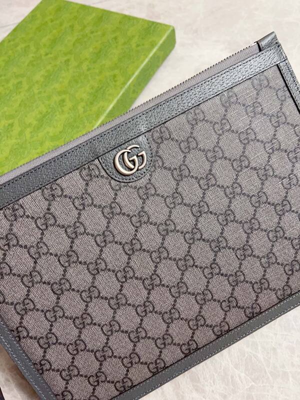 Gucci Ophidia GG Supreme Gray Black crossbody — 1:1 Replica