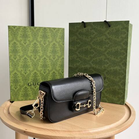 Gucci Horsebit 1955 Black shoulder AAA Quality Replica