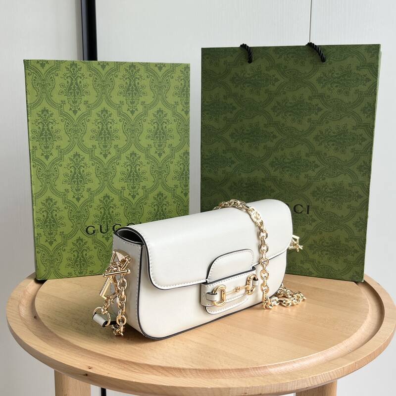 Gucci Horsebit 1955 White shoulder — 1:1 Replica